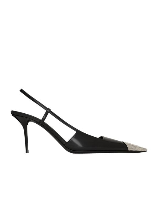 Saint Laurent Multicolor Jeanne Slingback Pumps