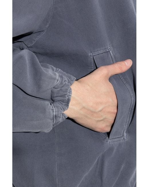American Vintage Blue Relaxed Denim Jacket for men