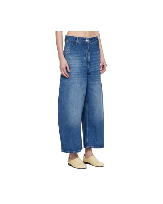 Studio Nicholson Blue Chalco Tapered Leg Jeans