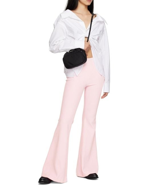 Alexander Wang White Heiress Logo Plaque Crossbody Bag