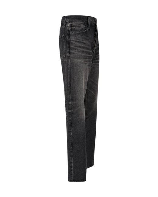 Fear Of God Gray Straight-Leg Distressed Jeans for men