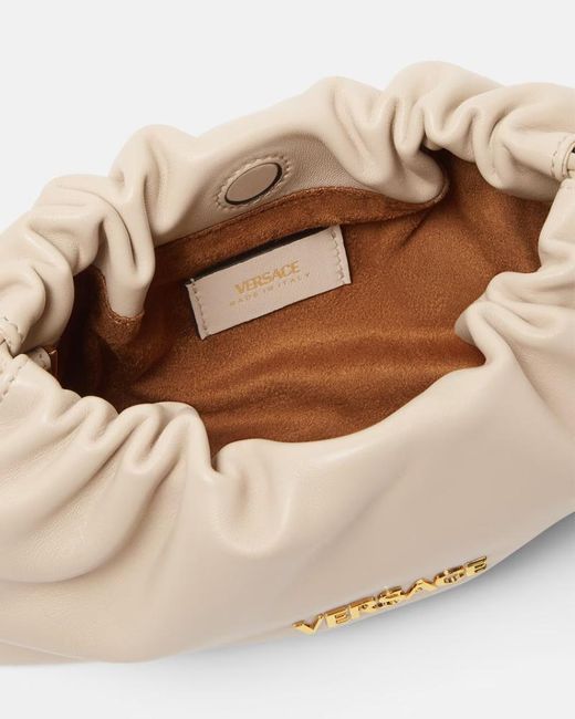 Versace Natural Mini Tag Shoulder Bag