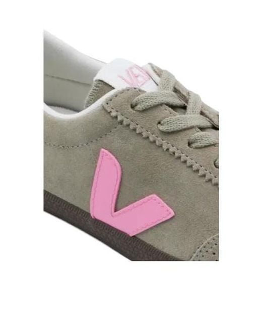 Veja Gray Volley Suede Low-Top Sneakers