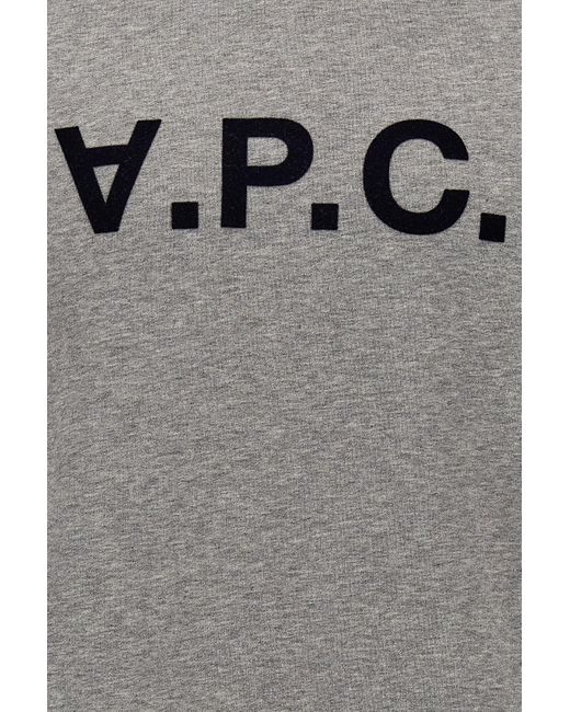 A.P.C. Gray 'Vpc' Hoodie for men