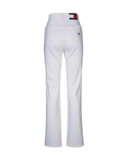 Tommy Hilfiger White Tommy Jeans Julie Straight Leg Jeans