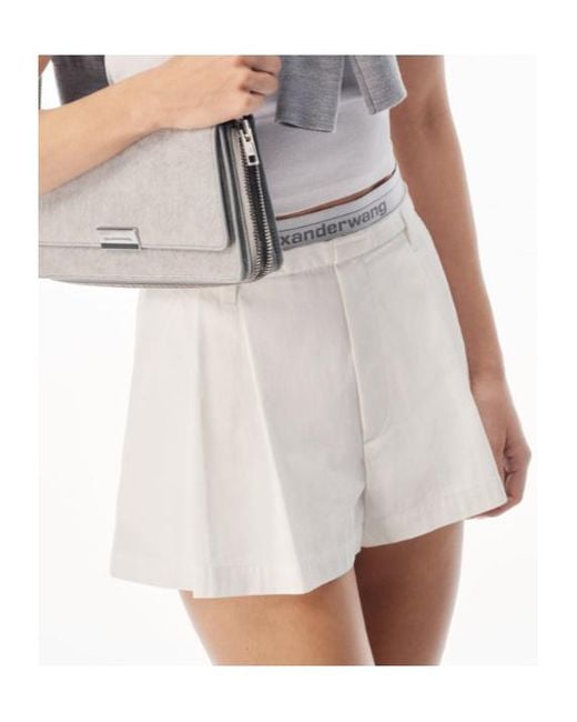 Alexander Wang Natural Logo Elastic High-Rise Short