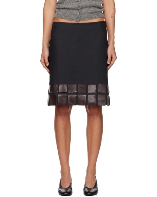 Paloma Wool Black Casu Miniskirt