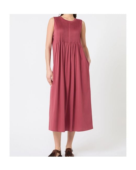 Weekend by Maxmara Red Round Neck Dress