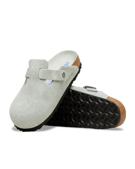 Birkenstock White Boston Bs Mules for men