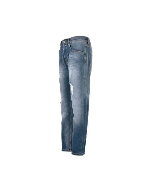 Iceberg Blue Tear Detail Jeans