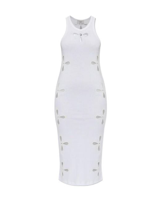 Coperni White Cut-Out Midi Dress