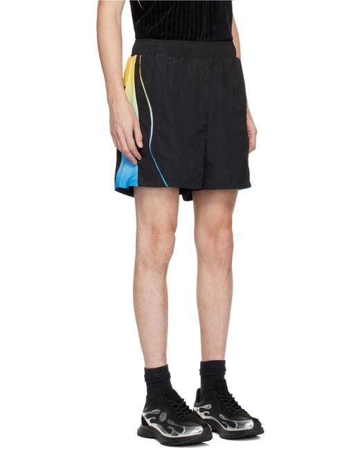 Casablanca Gray Football Windbreaker Shorts for men