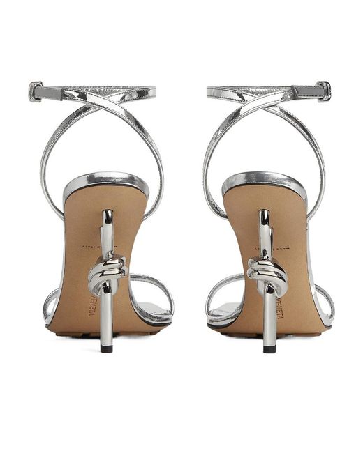 Bottega Veneta White Knot Sandals