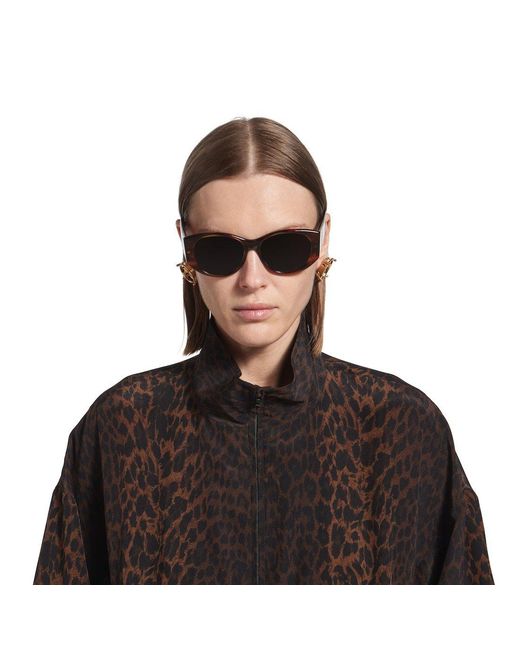 Balenciaga Multicolor Eyewear Nano Round Sunglasses