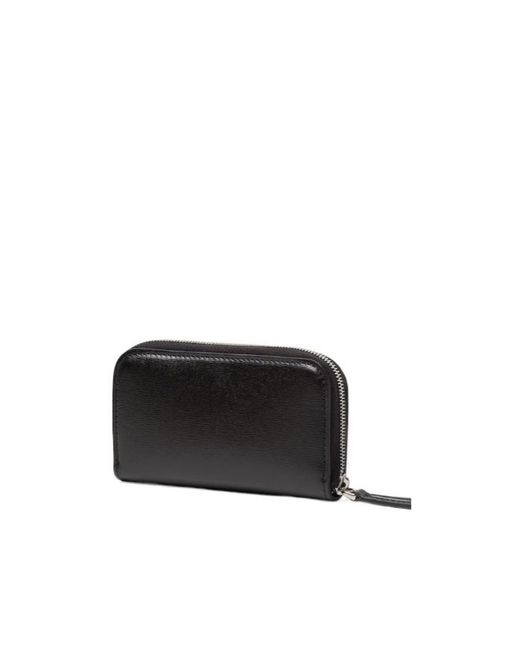 Fendi Black Ff Squared Zipper-Around Mini for men