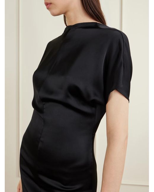 TOVE Black Satin Dress