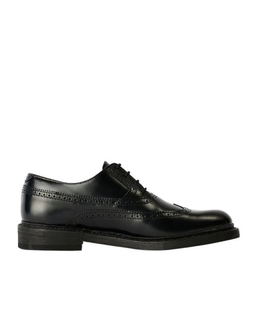 Our Legacy Black Leather Lace-Up Oxford Shoes for men