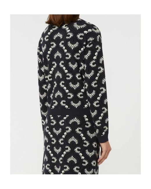 Weekend by Maxmara Black Jacquard Knitted Jumper