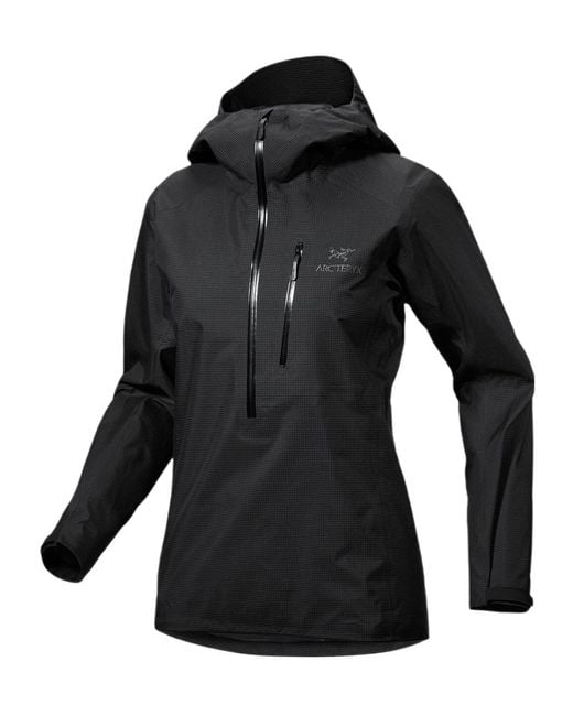 Arc'teryx Black Alpha Gore-Tex Lightweight Hooded Jacket