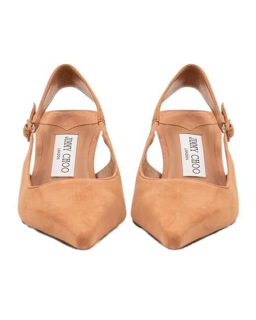 Jimmy Choo Brown Pointed-Toe High Heels