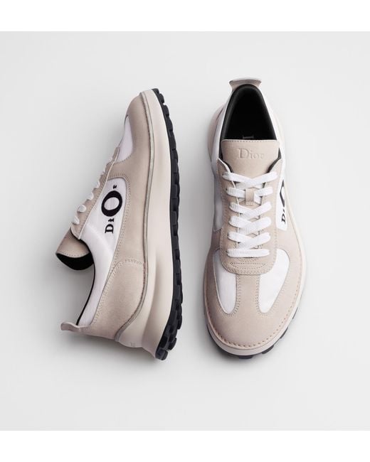 Dior White Homme Squash Low-Top Sneakers for men
