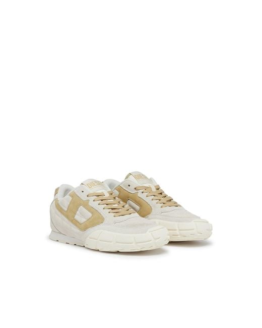 DIESEL White S-Pagodha Low Sneakers