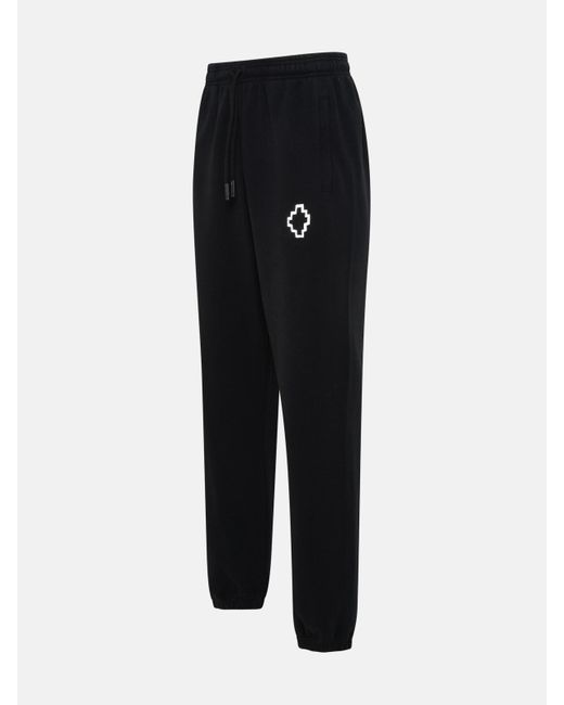 Marcelo Burlon Black County Of Milan Tempera Cross Sweatpants for men