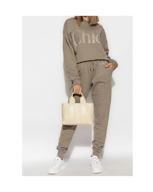 Chloé Gray Elastic Waist Sweatpants