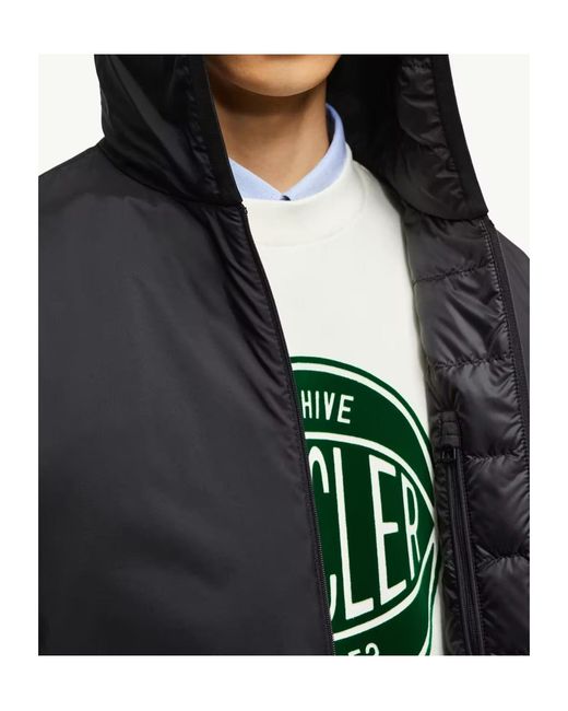 Moncler Blue Zip-Up Hooded Jacket for men