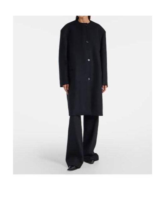 Calvin Klein Black Cora Wool And Cashmere Coat