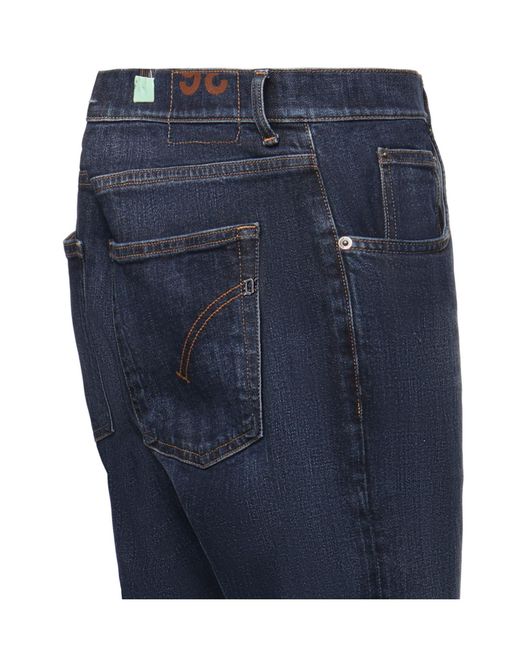 Dondup Blue Faded Whiskered Jeans for men