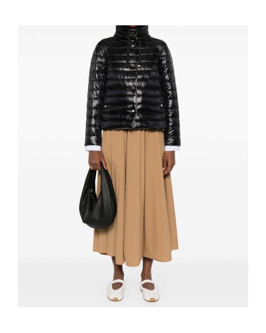 Herno Natural Drawstring Pleat Detailed Skirt
