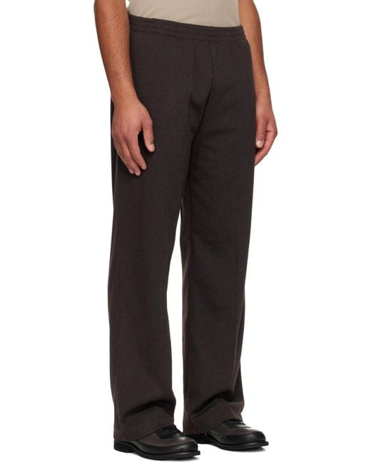 Our Legacy Black Pinstripe-Pattern Trousers for men