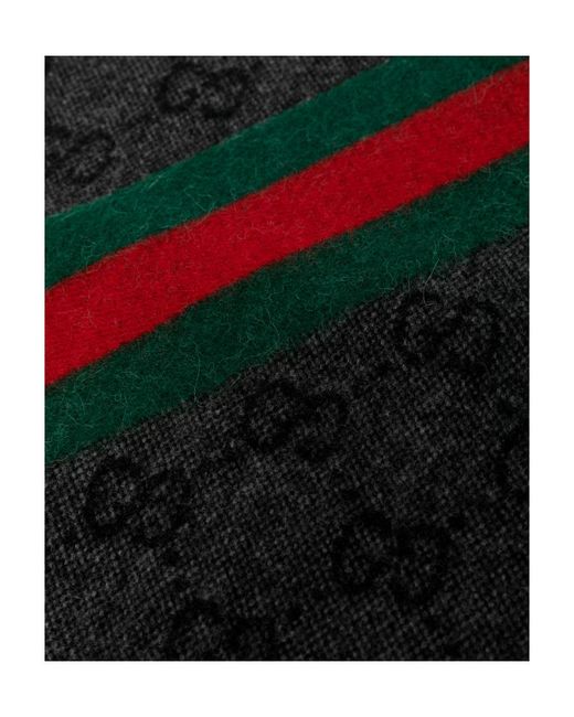 Gucci Multicolor Wool Tassel Scarf for men