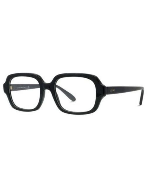 Loewe White Rectangular Frame Glasses