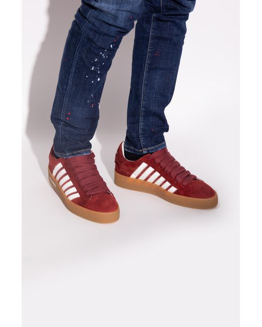 DSquared² Red Suede Sneakers for men