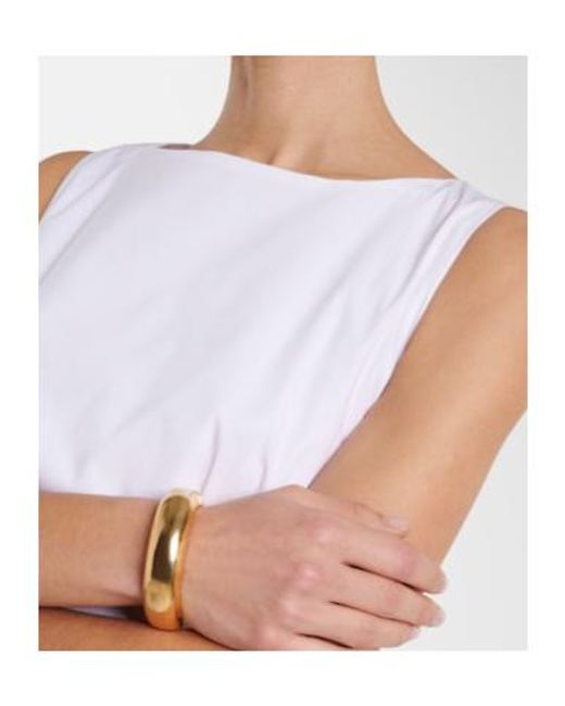 Staud White Gwen Cotton Minidress