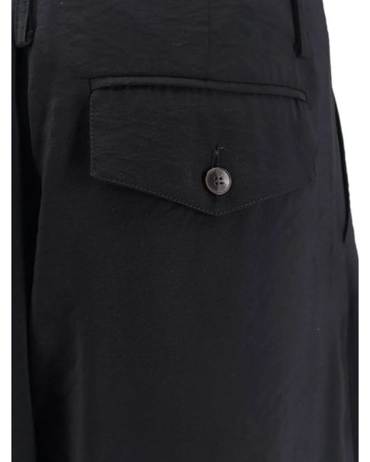 Alysi Blue Drawstring Hem Cargo Pants