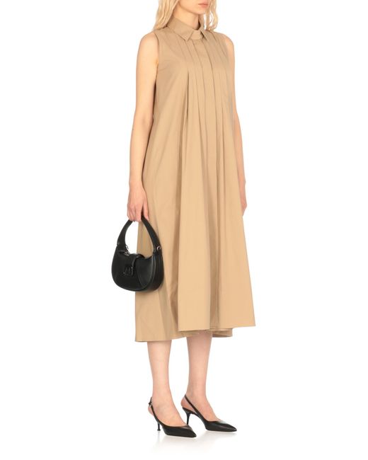 Antonelli Natural Mantova Pleated Dress