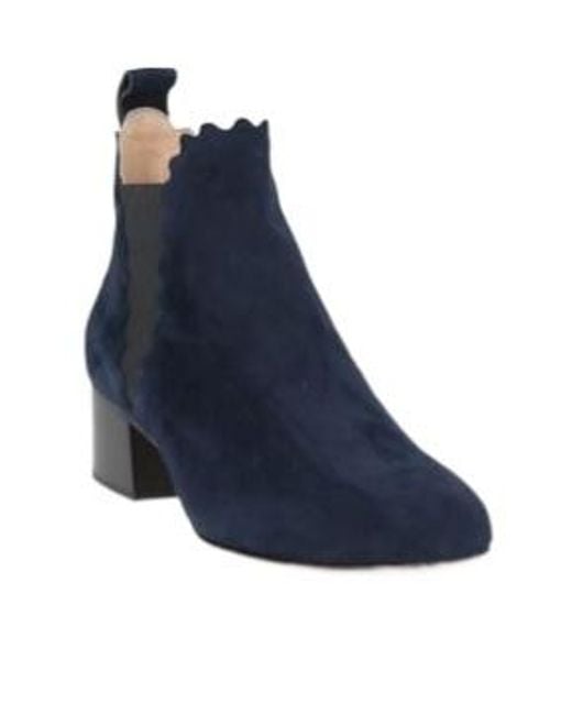 Chloé Blue Plain Colour Ankle Boots