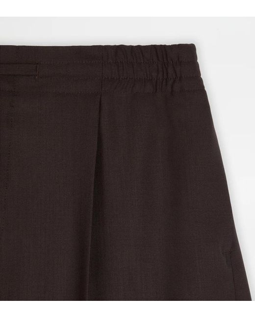 Tod's Natural Drawstring-Fastening Tailored Shorts for men