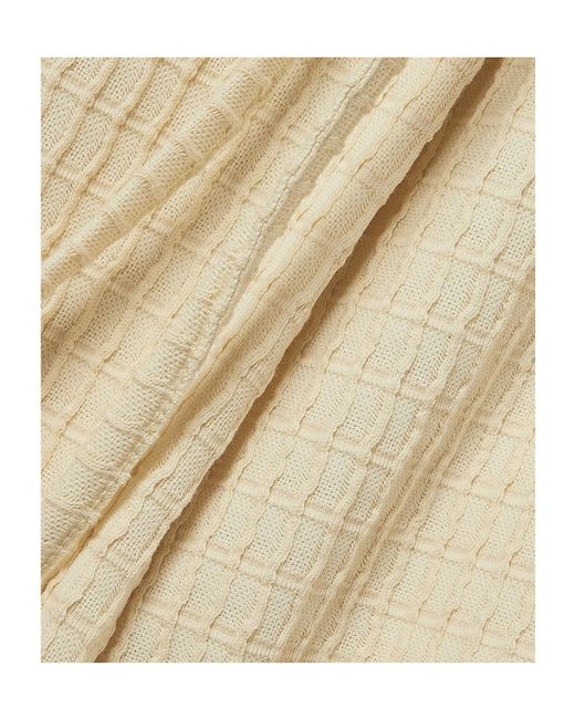 Mara Hoffman Natural Tiffany Textured Organic Cotton-Blend Wrap Dress
