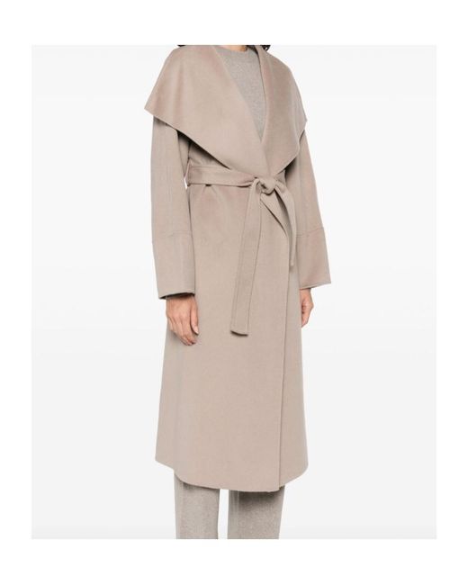 Soft Goat Natural Long-Sleeved Coat
