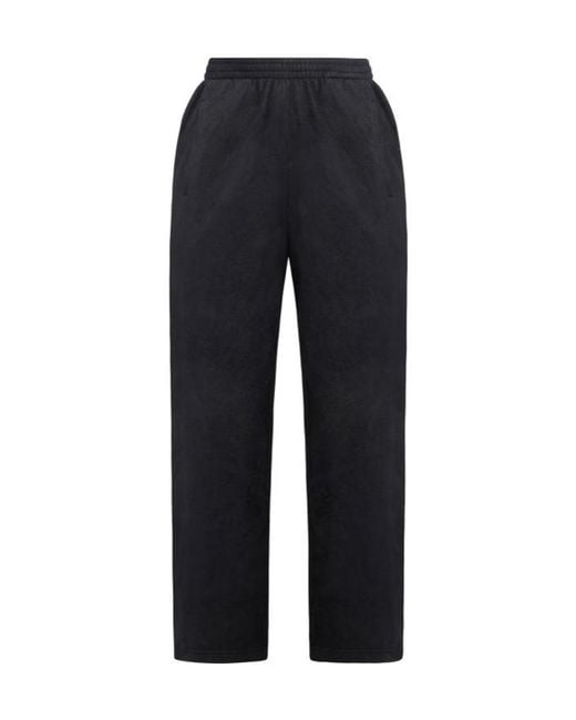 Balenciaga Blue Drawstring Straight Leg Pants for men