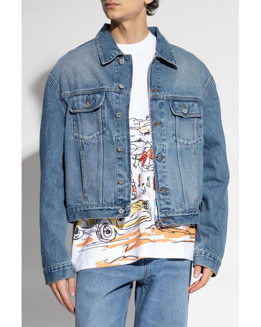 Jacquemus Blue Denim Jacket for men