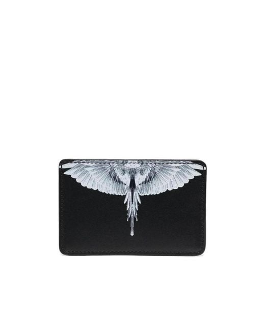 Marcelo Burlon Black Wings Print Cardholder for men