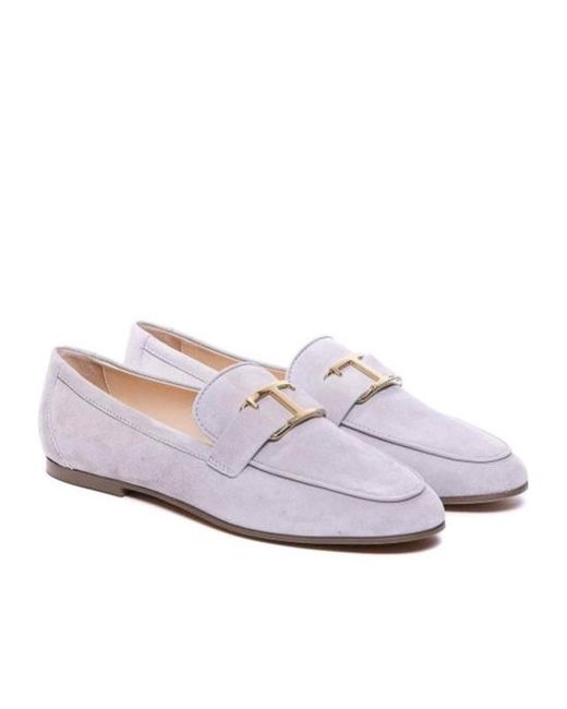 Tod's Purple T Timeless Loafers