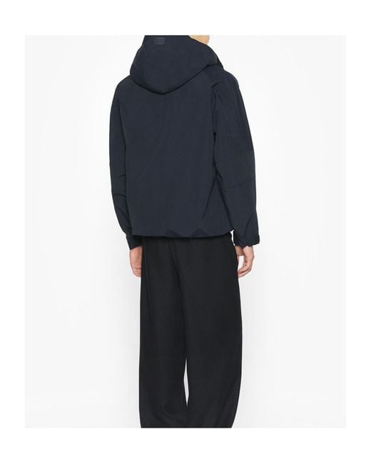 Maison Kitsuné Blue Hooded Jacket for men
