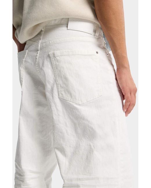 DSquared² White Wide-Leg Denim Jeans for men