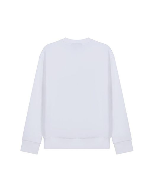 Emporio Armani White Logo Print Sweatshirt for men